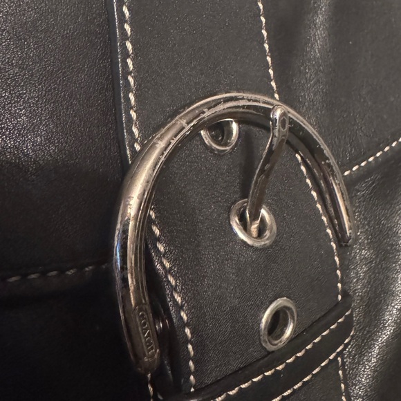 SOLD Coach Mini SoHo - black leather, EUC - Picture 3 of 8